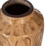 Jarrón Marrón Cerámica Decoración 11,50 X 11,50 X 17,50 cm (Set de 2)