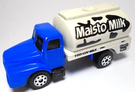Maisto Fresh Metal Milk Truck, Coche de juguete 1:64 Azul/Blanco