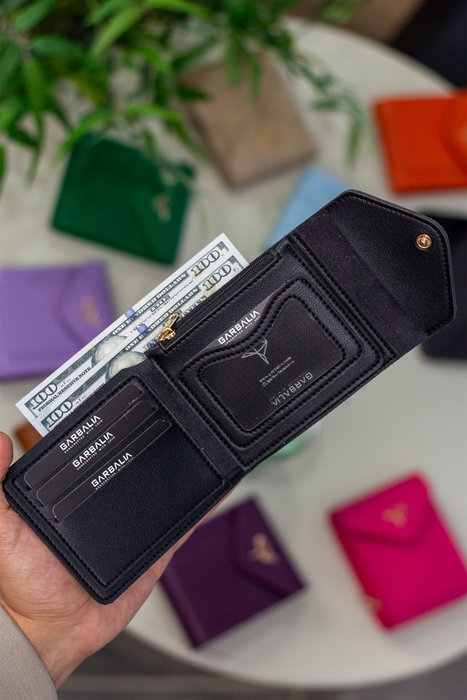 Zoozie Bags Peru - Black Cartera para Mujer de Cuero PU Elegante y Sofisticada, Perfecta para el Uso Diario o Noches Especiales