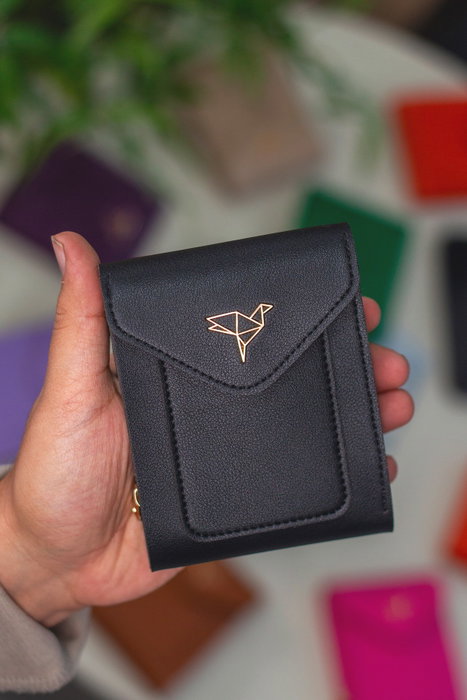 Zoozie Bags Peru - Black Cartera para Mujer de Cuero PU Elegante y Sofisticada, Perfecta para el Uso Diario o Noches Especiales