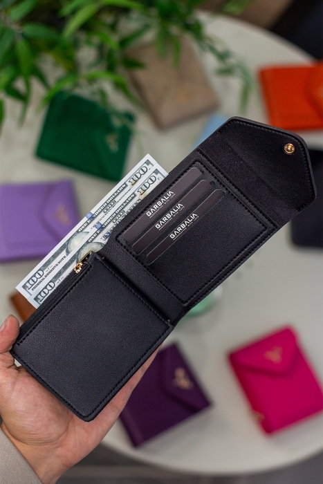 Zoozie Bags Peru - Black Cartera para Mujer de Cuero PU Elegante y Sofisticada, Perfecta para el Uso Diario o Noches Especiales