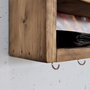 Hanah Home Raf293 Estantería de Pared Madera Maciza Decorativa 40x10x10 cm