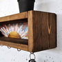 Hanah Home Raf293 Estantería de Pared Madera Maciza Decorativa 40x10x10 cm