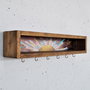 Hanah Home Raf293 Estantería de Pared Madera Maciza Decorativa 40x10x10 cm