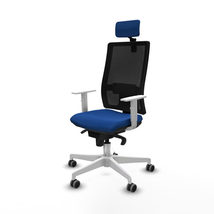 PIQUERAS Y CRESPO Silla de oficina Horna con mecanismo Sincro, Azul y Negro PIQUERAS Y CRESPO Silla de oficina Horna con mecanismo Sincro, Azul y Negro