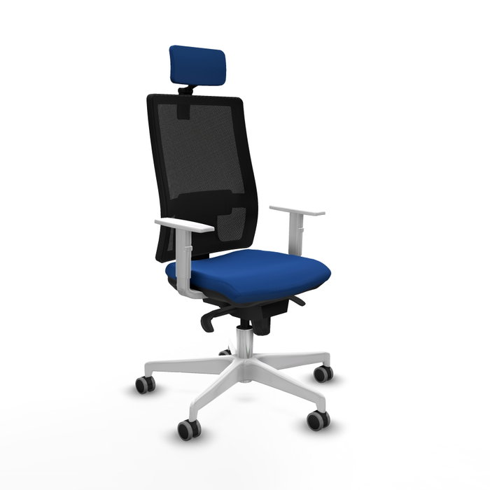 PIQUERAS Y CRESPO Silla de oficina Horna con mecanismo Sincro, Azul y Negro PIQUERAS Y CRESPO Silla de oficina Horna con mecanismo Sincro, Azul y Negro