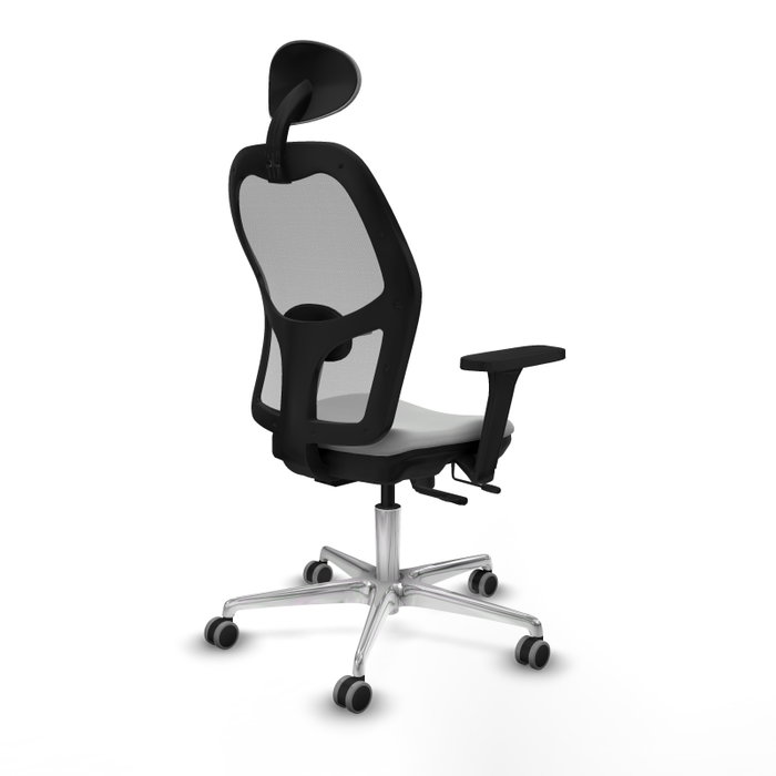 PIQUERAS Y CRESPO Silla de oficina Jorquera Gris con mecanismo Sincro/Traslack