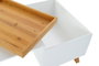 DKD Home Decor Mesa de Centro Blanca con Cajón