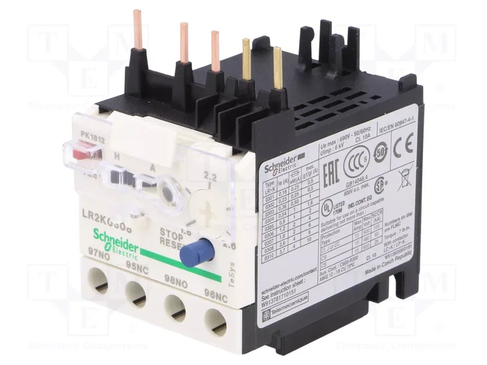 Schneider Electric Relé Térmico TeSys K 1,8÷2,6A Schneider Electric Relé Térmico TeSys K 1,8÷2,6A