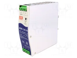 MEAN WELL WDR-120-24 Alimentador de impulso 120W 24VDC