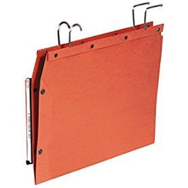 Elba Carpetas Colgantes Visor Lateral 250x350 mm Armario Tub Sopfade Pack 25 Unidades Naranja