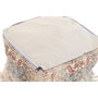 DKD Home Decor Cojín de Suelo Algodón 40x40x40 con Flecos Verde, Beige y Marrón
