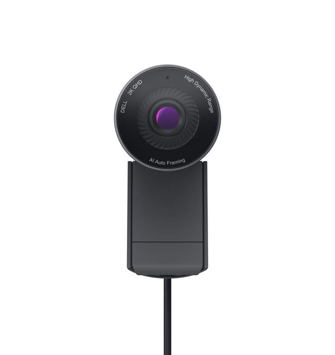 Dell Webcam WB5023 Full HD 1440p 60fps con Tapa de Privacidad, Zoom Digital 4x, Micrófono, USB 2.0 para PC Windows 10/11, Negro