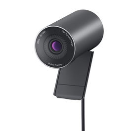 Dell Webcam WB5023 Full HD 1440p 60fps con Tapa de Privacidad, Zoom Digital 4x, Micrófono, USB 2.0 para PC Windows 10/11, Negro