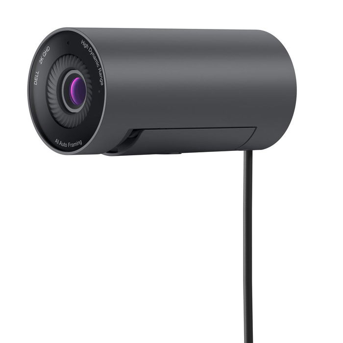 Dell Webcam WB5023 Full HD 1440p 60fps con Tapa de Privacidad, Zoom Digital 4x, Micrófono, USB 2.0 para PC Windows 10/11, Negro