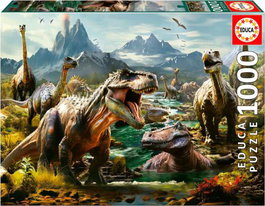 EDUCA BORRAS Puzzle 1000 Piezas Dinosaurios Feroces
