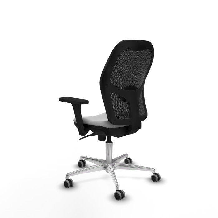 PIQUERAS Y CRESPO Silla de oficina Jorquera con mecanismo Sincro, Gris claro y Negro