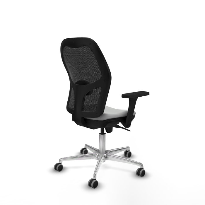 PIQUERAS Y CRESPO Silla de oficina Jorquera con mecanismo Sincro, Gris claro y Negro