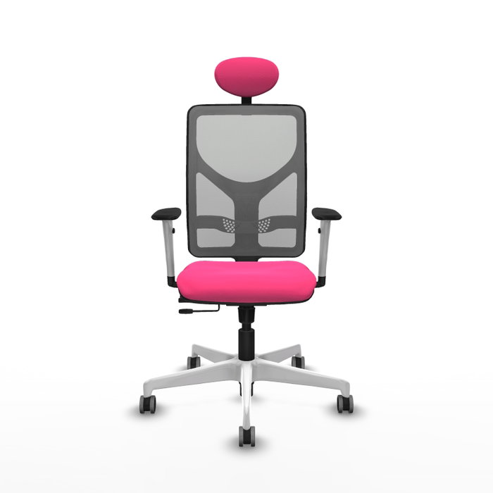PIQUERAS Y CRESPO Silla de oficina Motilla Rosa y Gris PIQUERAS Y CRESPO Silla de oficina Motilla Rosa y Gris