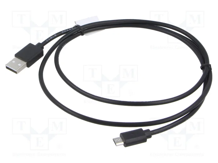 Lanberg Cable USB 2.0 USB A a Micro-USB B, 1 m, Negro