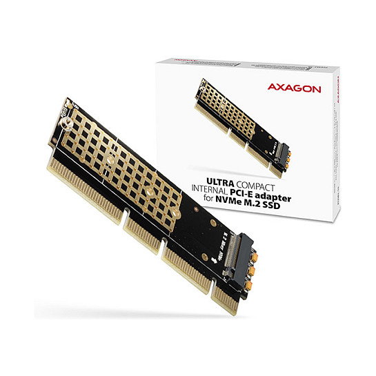 Axagon PCEM2-1U PCI-E 3.0 16x a M.2 SSD NVMe perfil bajo 1U Axagon PCEM2-1U PCI-E 3.0 16x a M.2 SSD NVMe perfil bajo 1U
