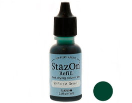 Tsukineko Tinta STAZON Verde bosque para vidrio y plástico 15ml