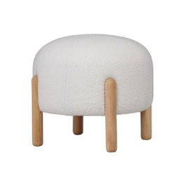 DKD Home Decor Reposapiés Borreguito Blanco