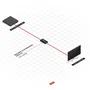 Lindy Repetidor HDMI 38015 4K30 para Extender Señal hasta 50m, Negro