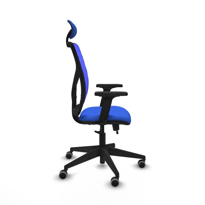 PIQUERAS Y CRESPO Silla de oficina Motilla Azul con mecanismo Sincro/Traslack PIQUERAS Y CRESPO Silla de oficina Motilla Azul con mecanismo Sincro/Traslack