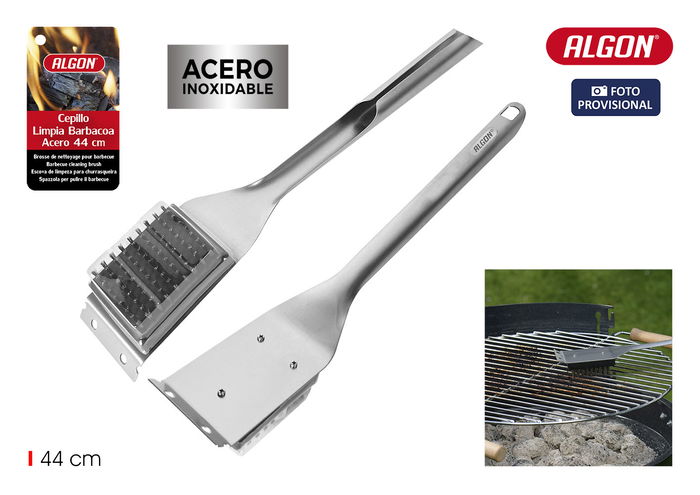 Algon Bbq Cepillo Limpia Barbacoa Acero Inoxidable 44.3 cm (12 Unidades) Algon Bbq Cepillo Limpia Barbacoa Acero Inoxidable 44.3 cm (12 Unidades)