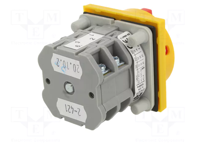 SPAMEL Interruptor de levas principal 32A 3 polos 0-1 SPAMEL Interruptor de levas principal 32A 3 polos 0-1