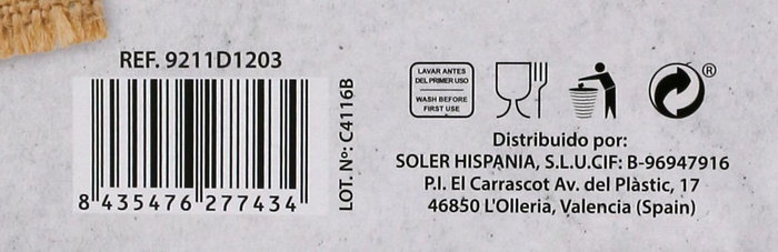 La Mediterranea Vajilla Redonda 12 Piezas "Veronique" MD 25 cm Ancho x 25 cm Largo x 16 cm Alto (2 Unidades)