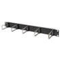 Digitus Panel de organización de cables con 5 estribos de acero 1U Negro