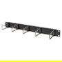 Digitus Panel de Organizacion de Cables con Estribos de Acero para Rack 19", 1HE, 1U, Negro