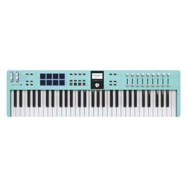 Arturia Teclado Controlador Essential 61 Mk3 Aquamarine, USB Universal, 61 Teclas, Edición Limitada, Software Incluido