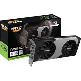 Inno3D Tarjeta Gráfica GeForce RTX 5060 Ti 8GB GDDR7 Twin X2 PCI Express 5.0