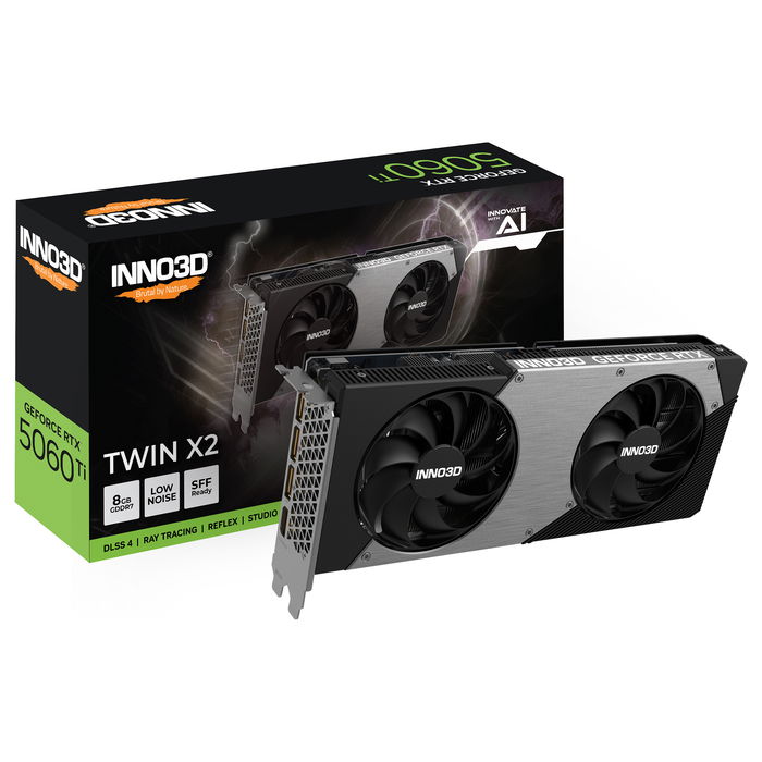 Inno3D Tarjeta Gráfica GeForce RTX 5060 Ti 8GB GDDR7 Twin X2 PCI Express 5.0