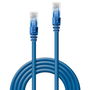 Lindy Cat.6 U/UTP Cable de Red LSZH 2m, Azul