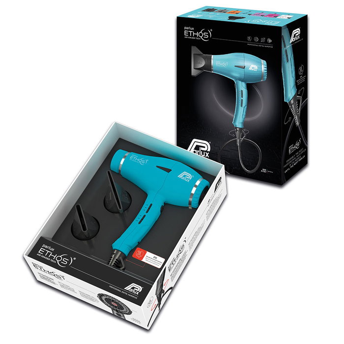 Parlux ETHOS Secador de Pelo Profesional 2300W 9 Velocidades Temperaturas Azul Galaxia