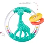 Sophie La Girafe Sonajero 2 en 1 con Silueta de Sophie, Anillos de Colores y Cuentas Sonoras - SOP3056562001822