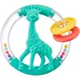 Sophie La Girafe Sonajero 2 en 1 con Silueta de Sophie, Anillos de Colores y Cuentas Sonoras - SOP3056562001822