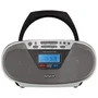Aiwa BBTU-400SL Boombox Radio CD Bluetooth FM PLL USB MP3. Potencia 6W RMS, CD carga superior con óptica japonesa, Aux-in, Plateada