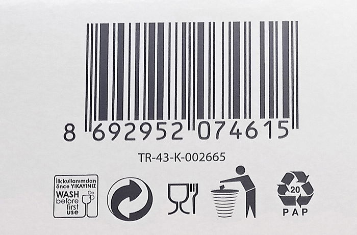 Lav Set 6 Vasos Cerveza Belek 580cc (8.5x8.5x16 cm) (4 Cajas)