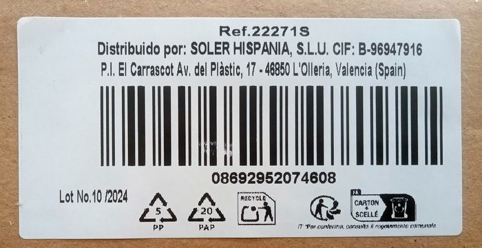 Lav Set 6 Vasos Cerveza Belek 580cc (8.5x8.5x16 cm) (4 Cajas)