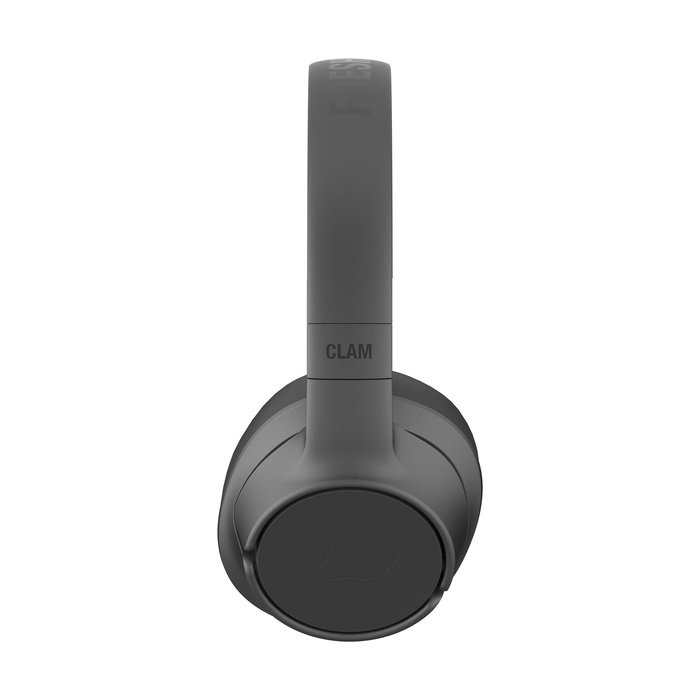 Clam Fuse Auriculares Inalámbricos con Cancelación Activa de Ruido Híbrida, Supraaural Plegable, Batería 45 Horas, Micrófonos ENC Duales, Color Storm Grey