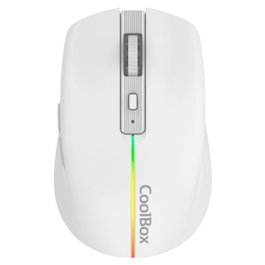 Coolbox Ratón Gaming W01 Blanco 1600 DPI