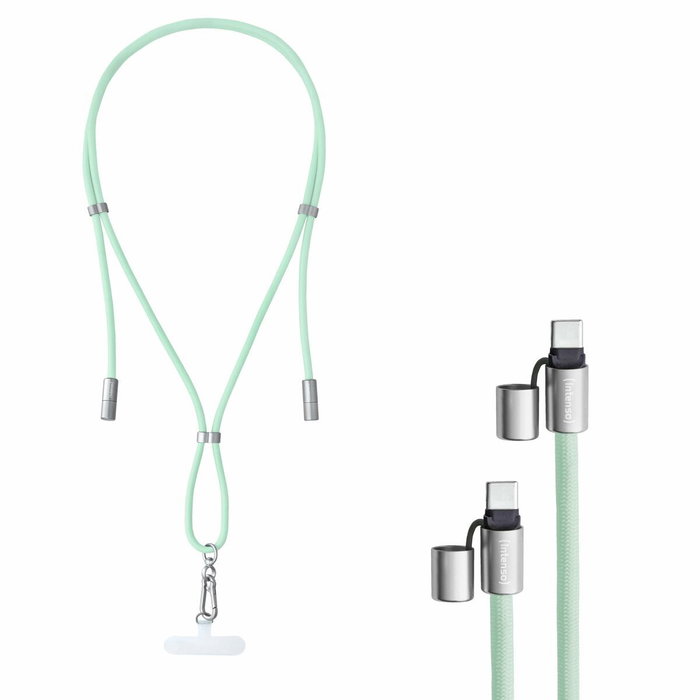 Intenso Cable USB-C a USB-C Lanyard Verde 1,65m 7991007