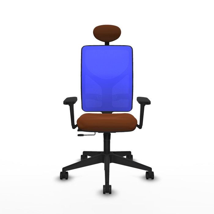PIQUERAS Y CRESPO Silla de oficina Motilla con mecanismo Sincro/Traslack, Azul y Marrón PIQUERAS Y CRESPO Silla de oficina Motilla con mecanismo Sincro/Traslack, Azul y Marrón