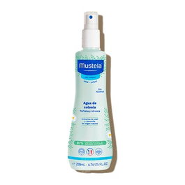 MUSTELA Agua de Colonia sin Alcohol para Bebé y Niño 200 ml - Refresca y suaviza la piel delicada