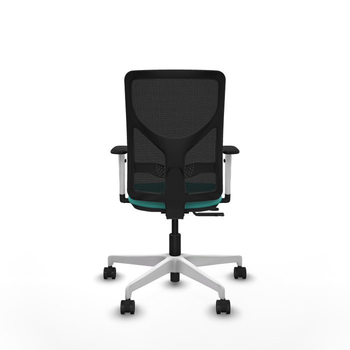PIQUERAS Y CRESPO Silla de oficina Motilla con mecanismo Sincro/Traslack Turquesa y Negro